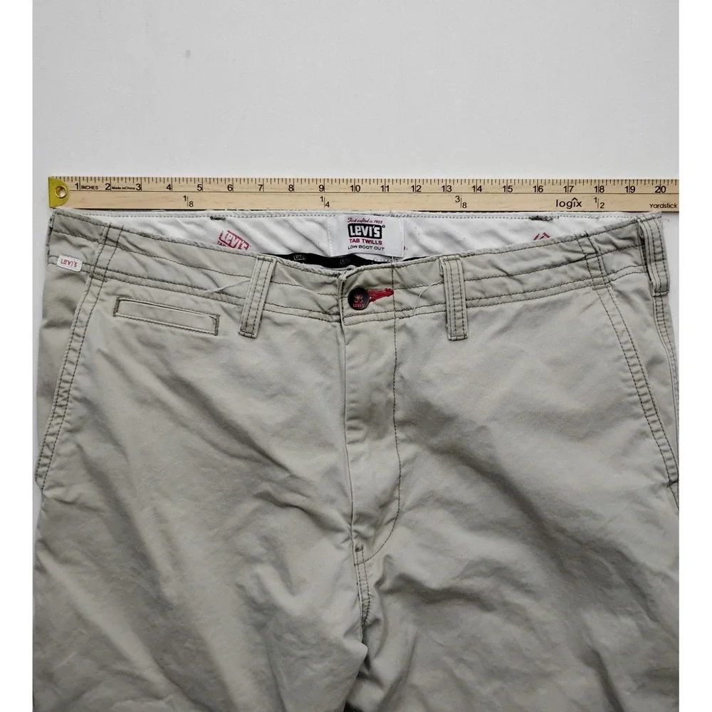Levi's Tab Twills Pants Low Boot Cut Vintage Mens 38x30 y2k 2005
